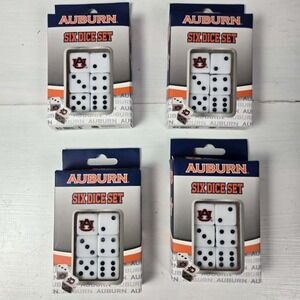 Auburn Tigers Lot of 4 NCAA Six Dice Set MasterPieces Officially Licensed Game